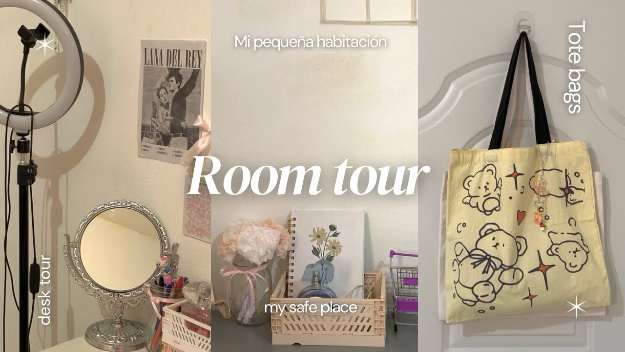 ♡ Mini Room tour | te muestro mi pequeña y humilde habitación 🎀
