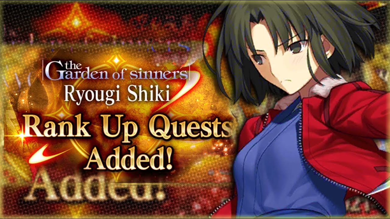 Ryougi Shiki Rank Up Quest! + CCC Rerun Update! FGO News