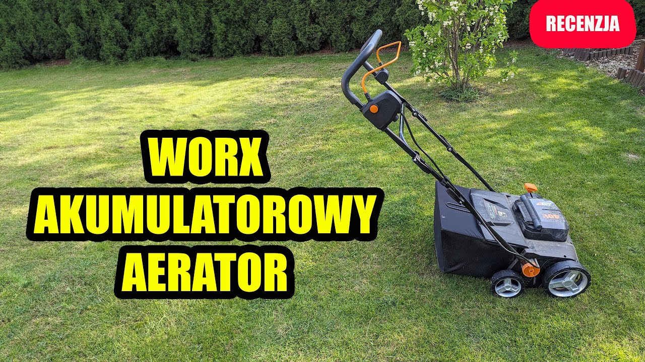 WORX akumulatorowy aerator z funkcją wertykulacji