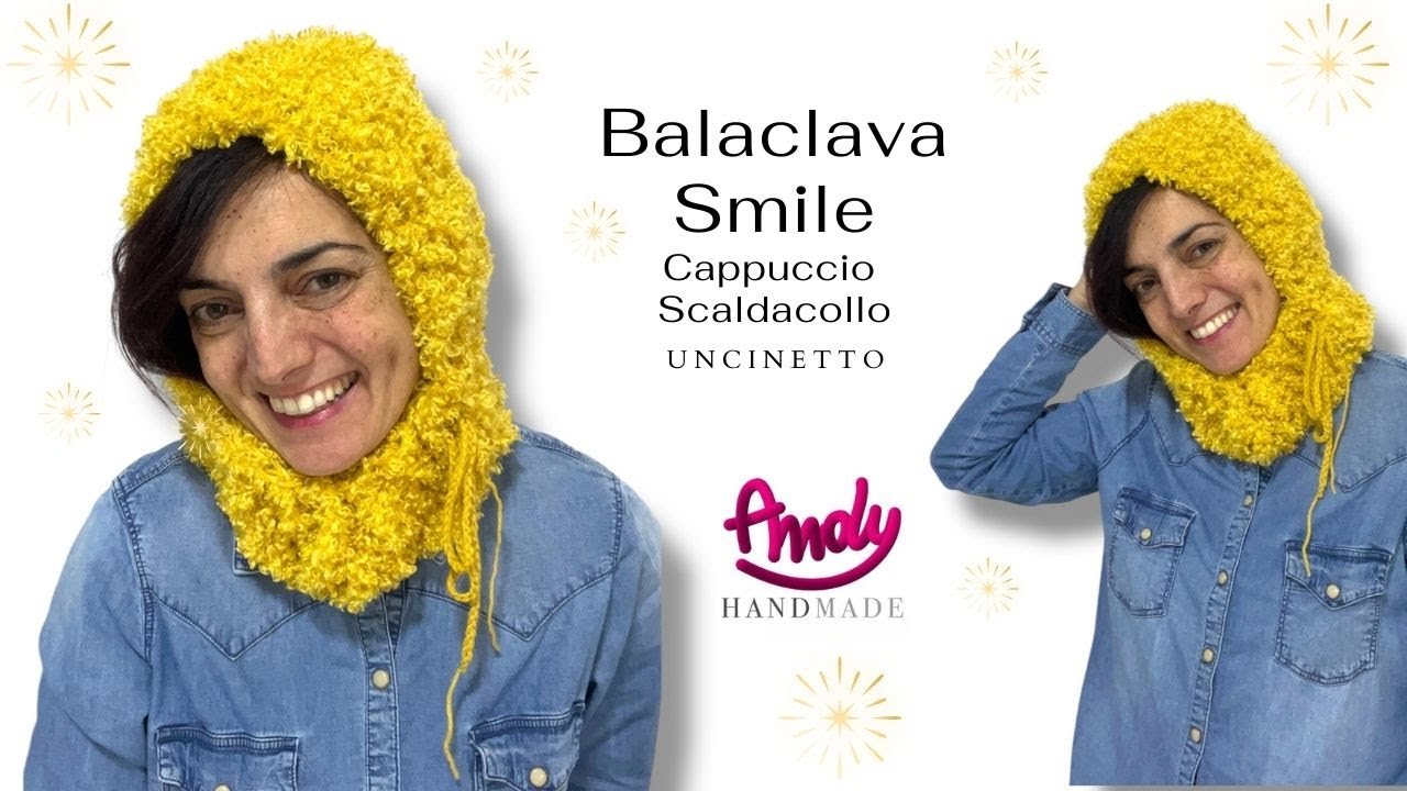 Tutorial Balaclava Smile uncinetto facile e veloce Andy Handmade