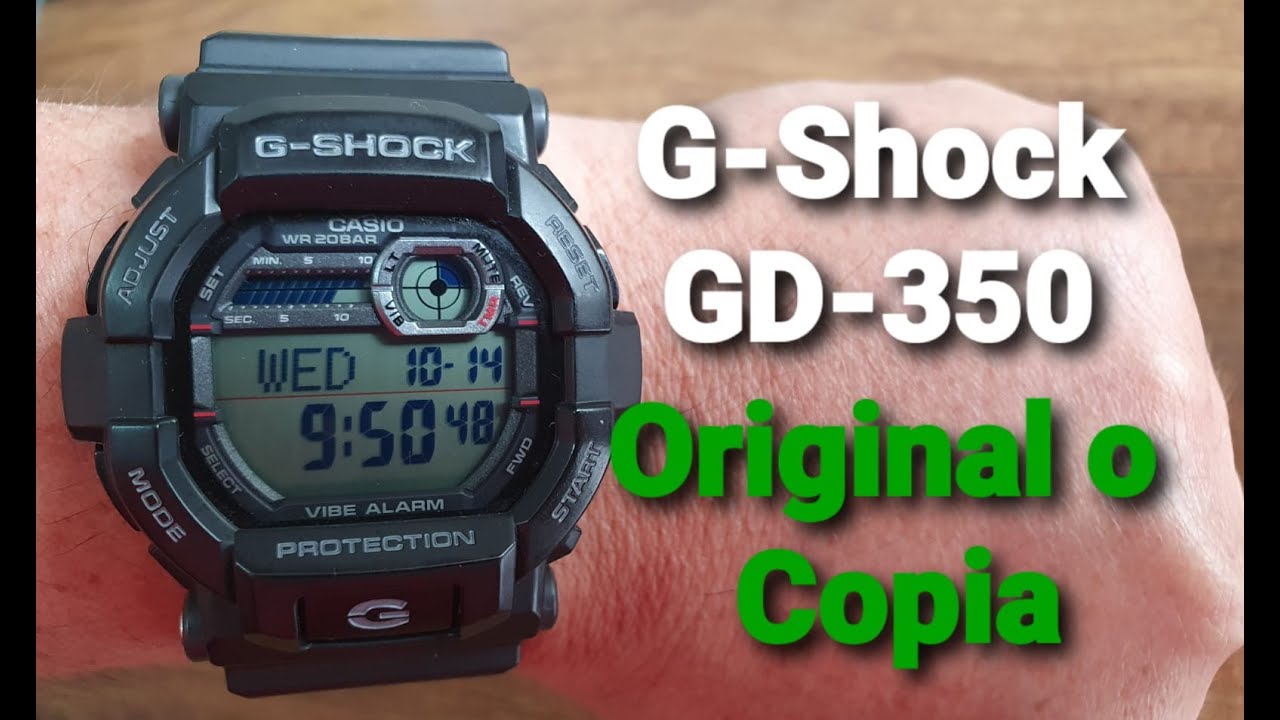 Como saber si tu G-shock es falso GD-350