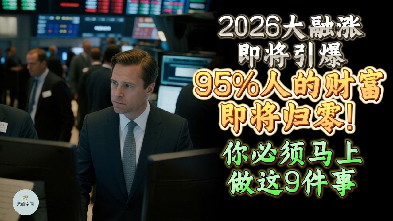 2026大融涨即将引爆! 95%人的财富即将归零! 你必须马上做这9件事 , 否则会错过史上最大的财富转移，只有准备好的人才能赚到！ |  思维空间 0505 |  2026