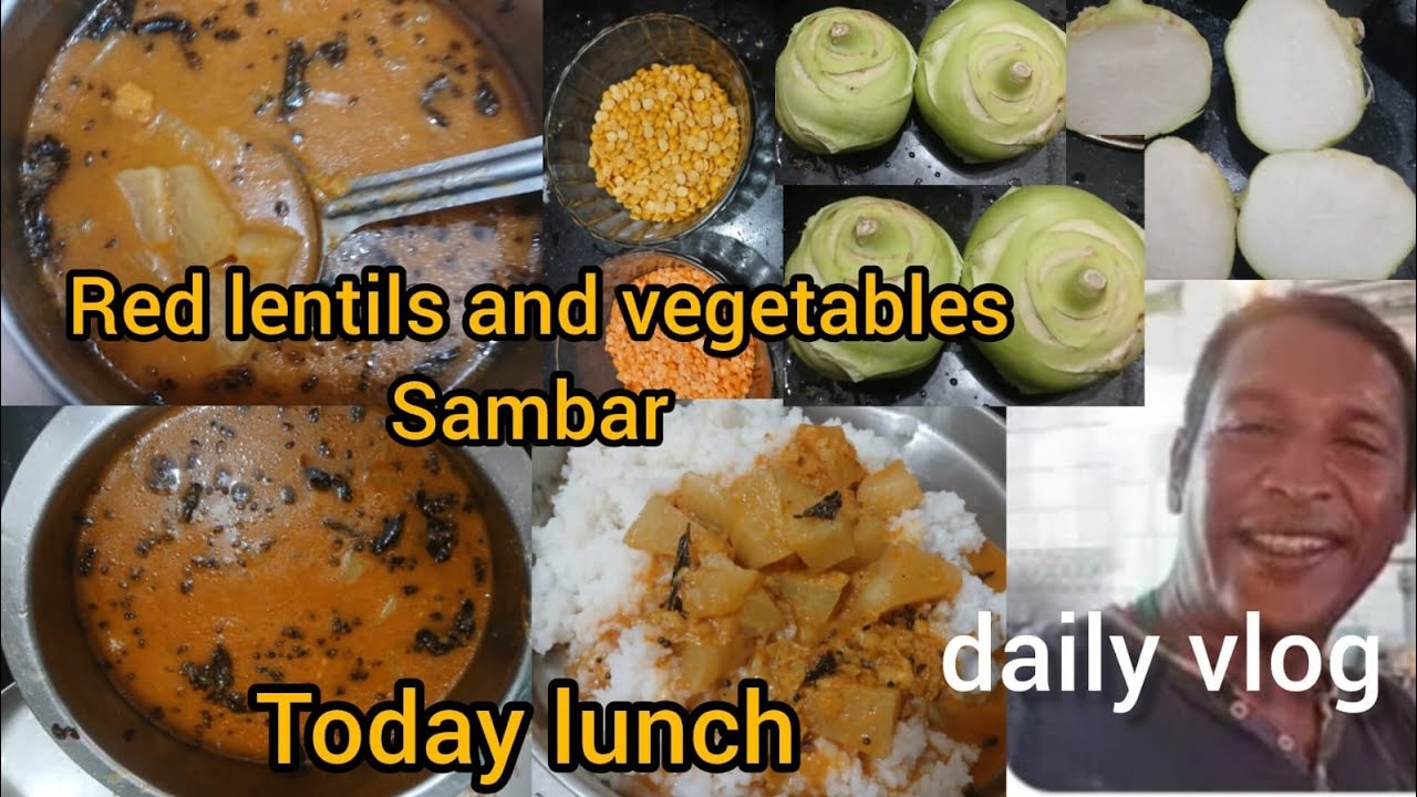 How to make Red Lentils and Vegetable Sambar 