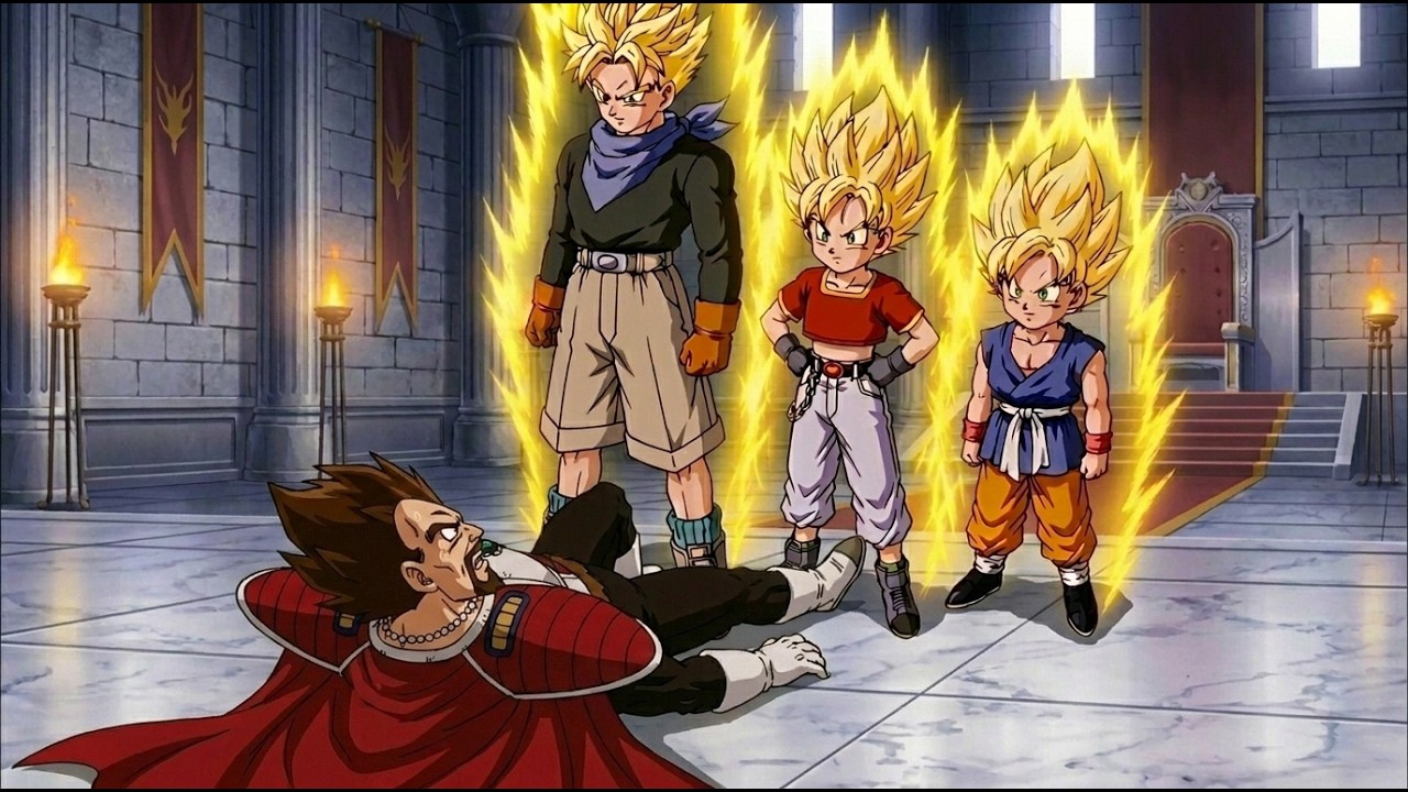 GT Goku, Trunks, and Pan Travel Back in Time and Take Over Planet Vegeta (Part 4)