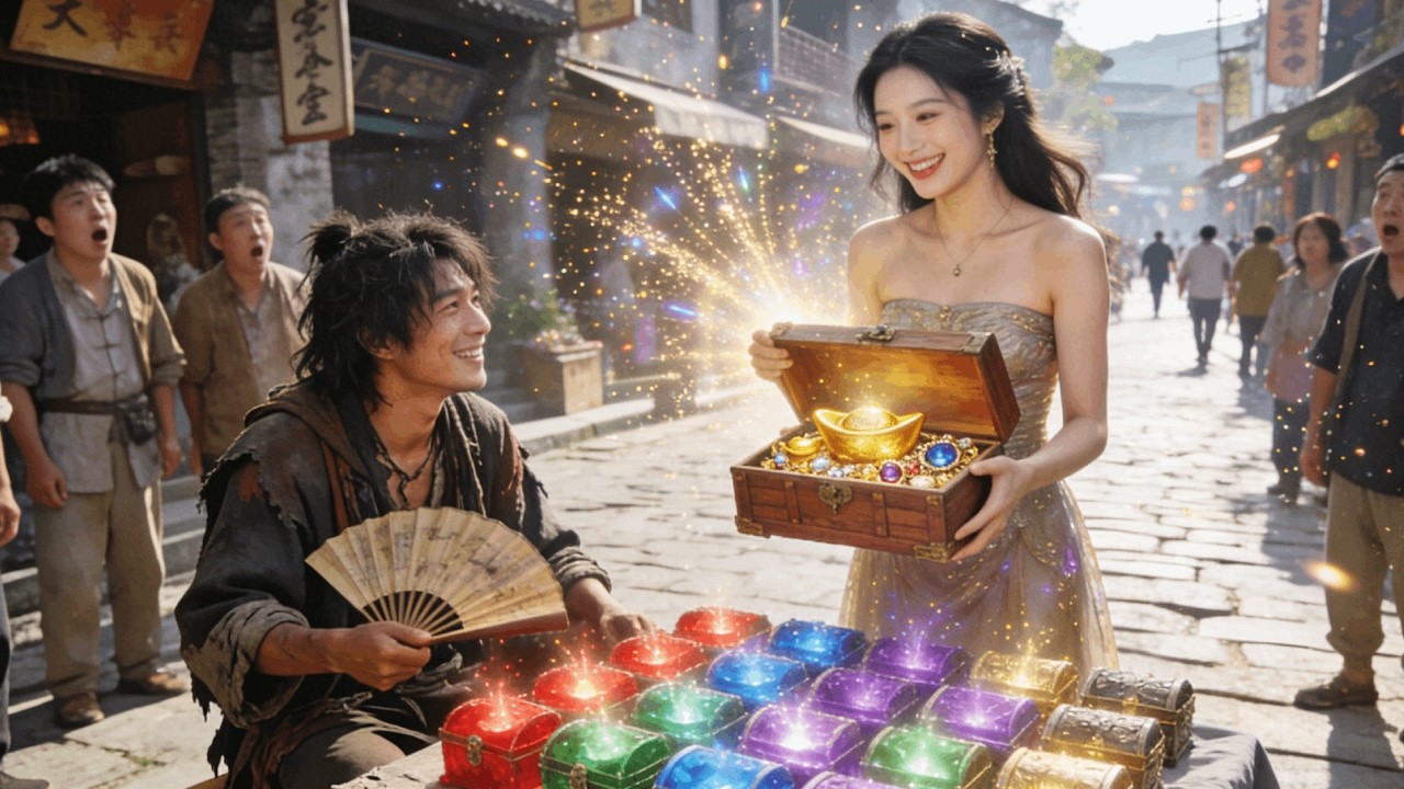 Mabahong pulubi naging may-ari ng treasure box, yumaman ng trilyon—mga babae naghabol magpakasal.