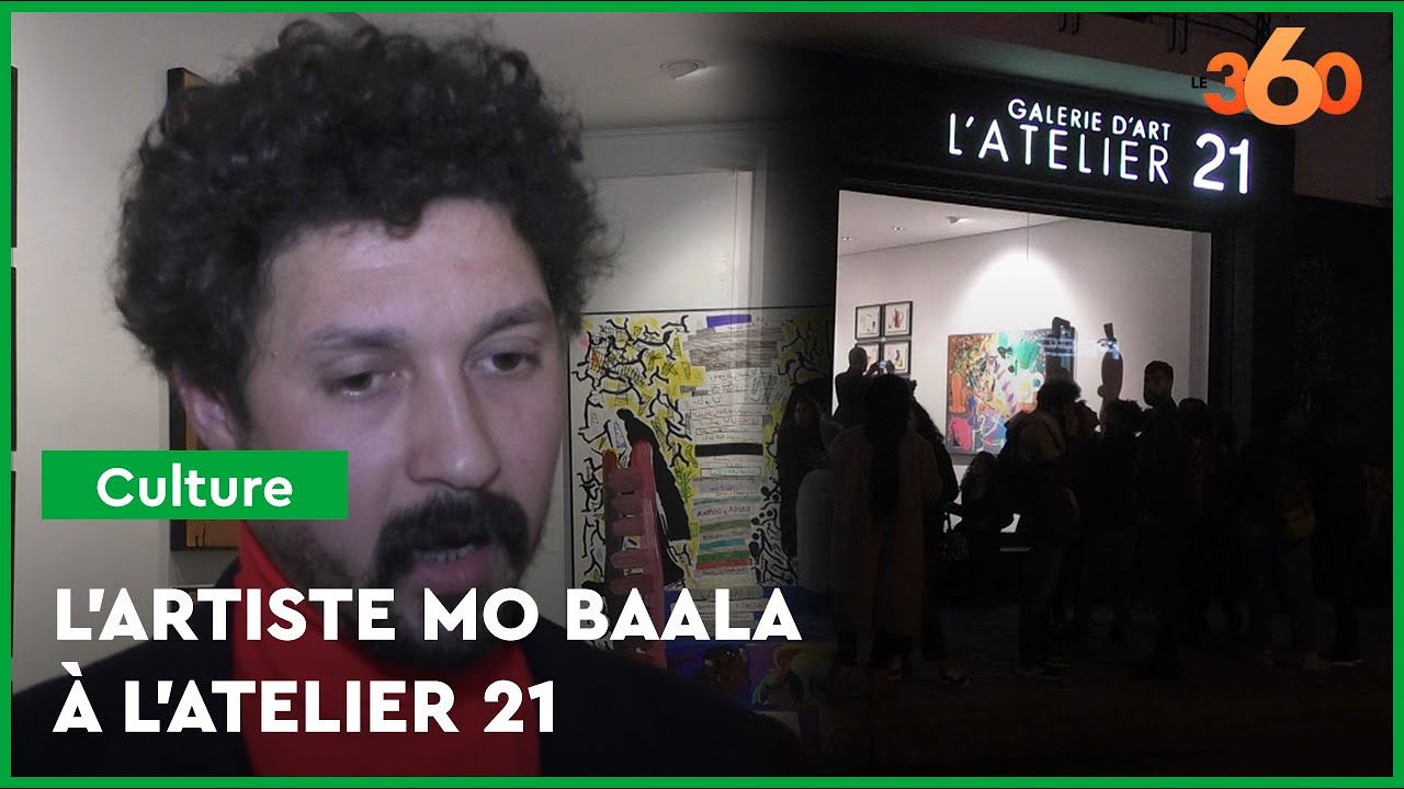 Tel un Ovni, l'artiste peintre  Mo Baala investit la galerie d'art l'Atelier 21