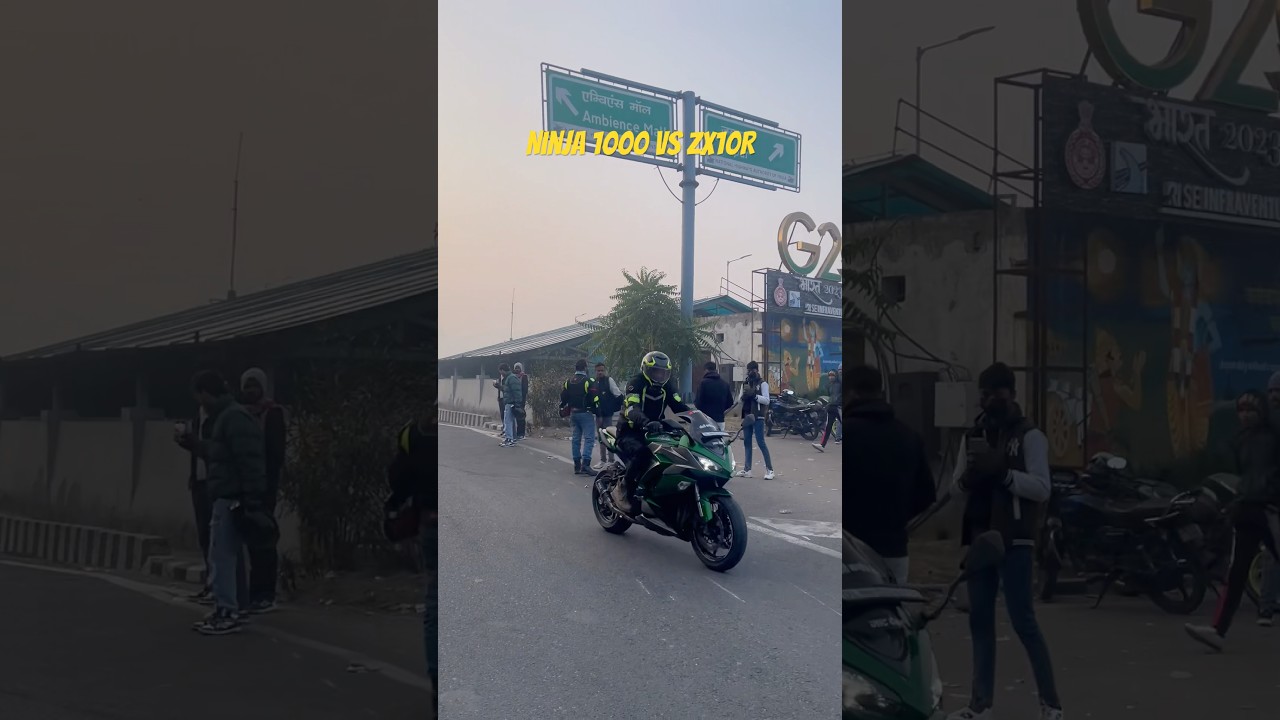 Kawasaki Ninja 1000 vs ZX10R 🤩🤩 #zx10r #kawasaki #youtubeshorts #exhaust