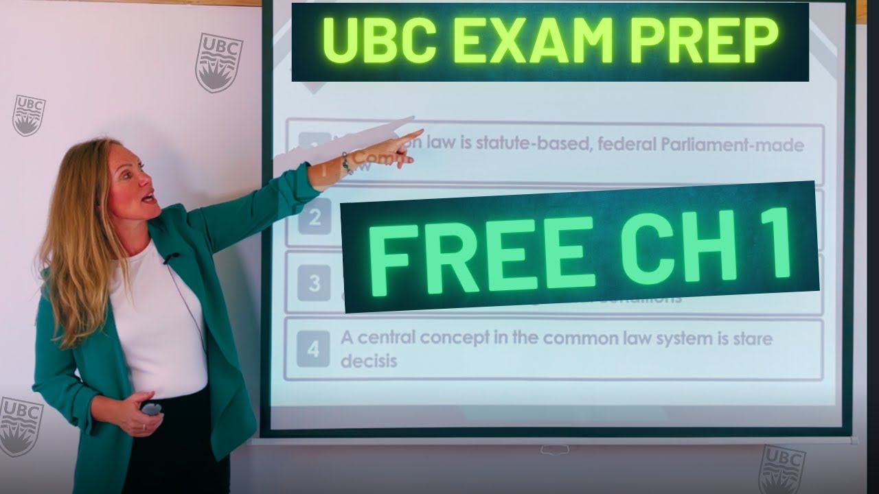 UBC Real Estate Exam Prep- Free Class: Sources of Law (2025)