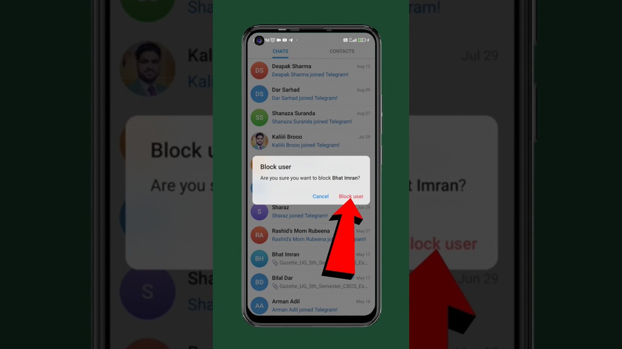 How To Block Someone On Telegram | Telegram pa kisi ko block kaise kare? #shorts