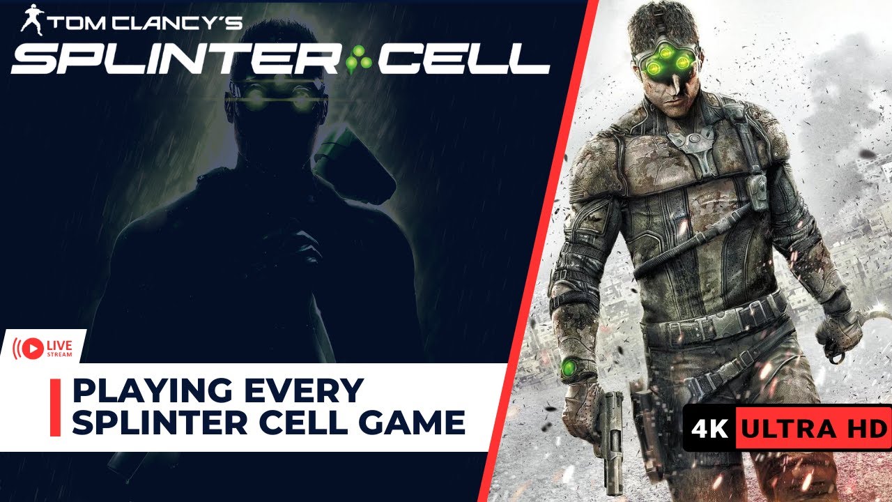 Playing Every Splinter Cell Game | Splinter Cell 1 - Blacklist | 4K Gameplay