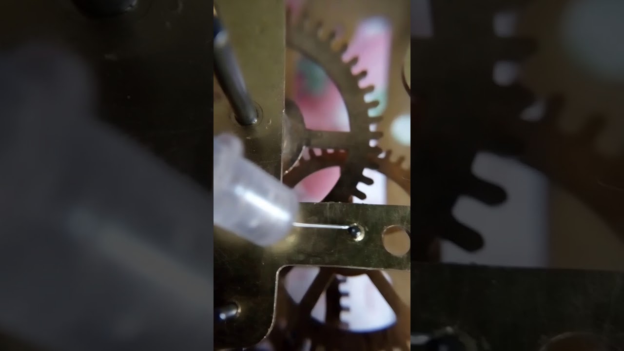 Aceitado lubricación maquina reloj