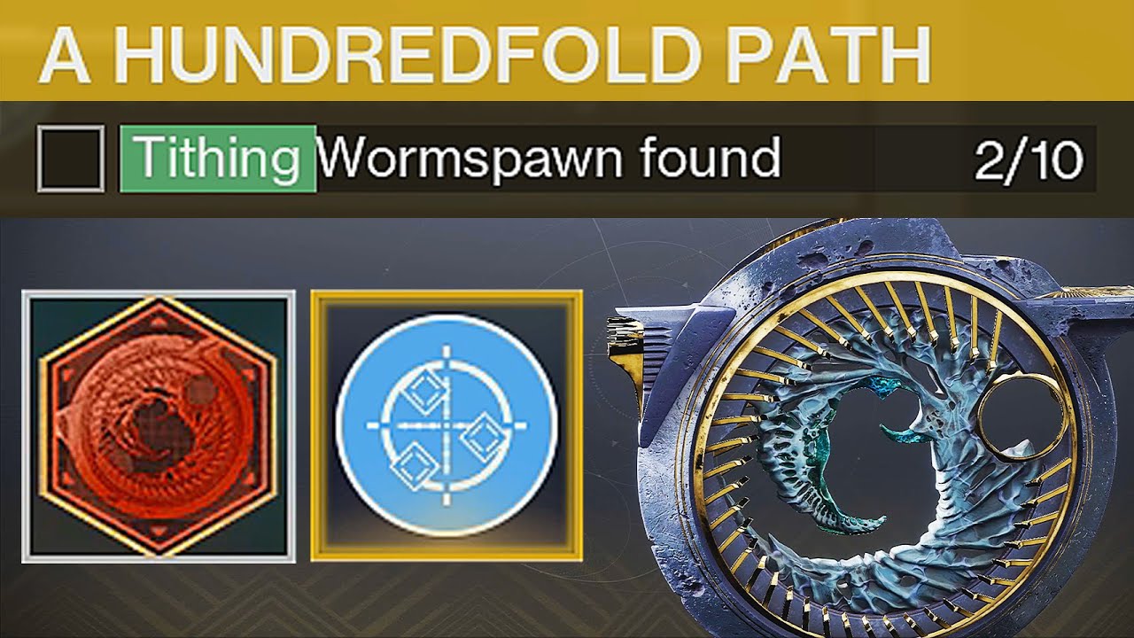Destiny 2 Barrow-Dyad Catalyst One for All Refit - A Hundredfold Path - Tithing Wormspawn Found