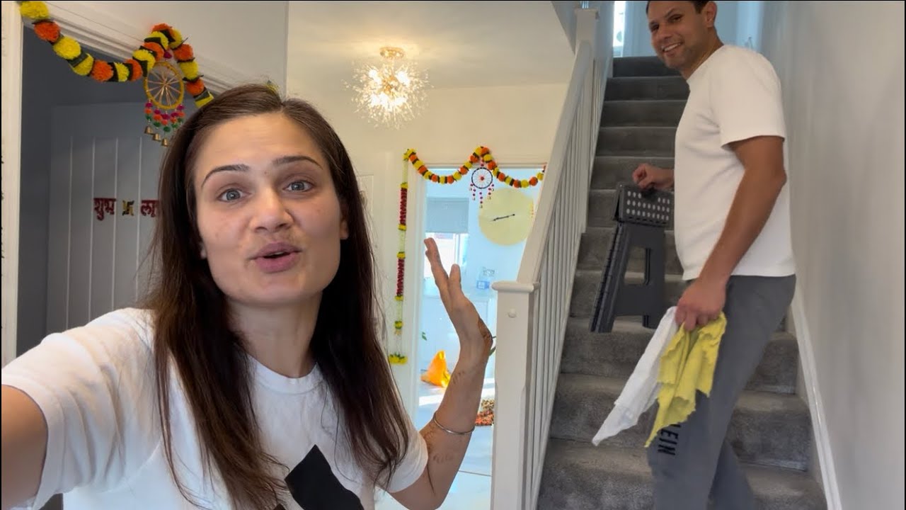Getting Ready Our Home For Diwali | Diwali Decoration | Raw Unfiltered Indian Family Vlog 