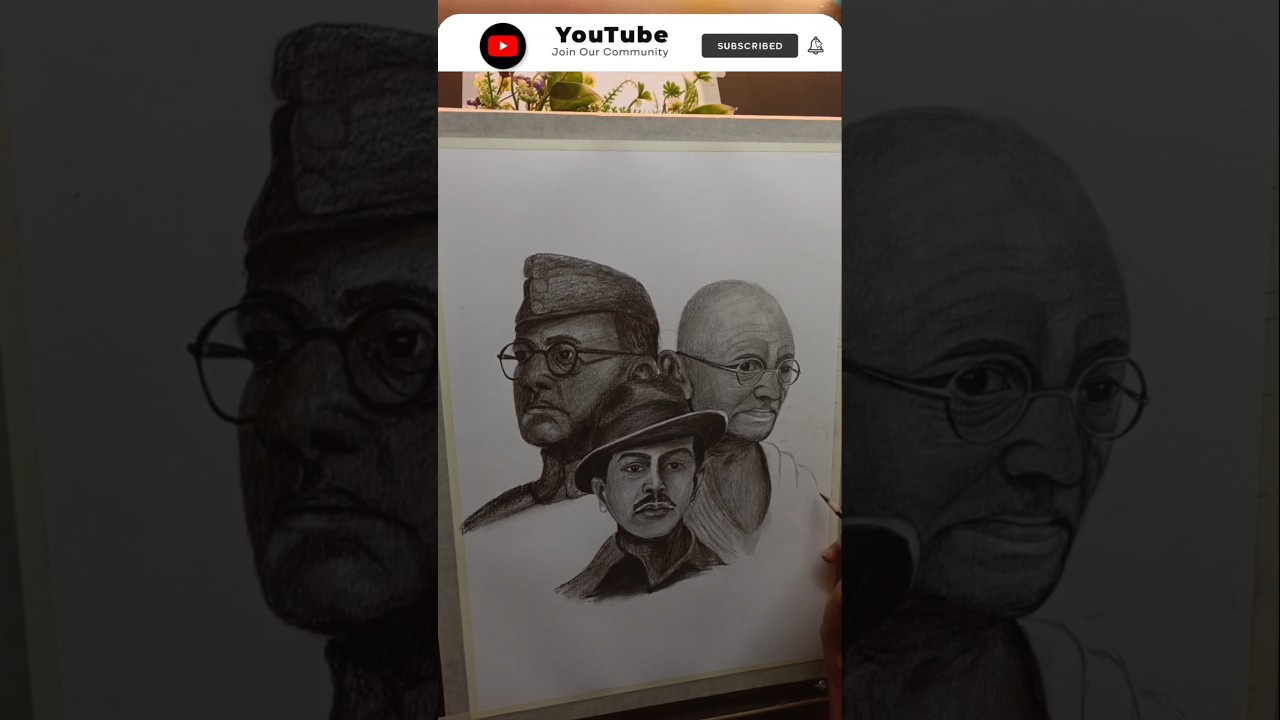Independence Day Drawing 🇮🇳 15 th August Drawing #independenceday #shorts #15august #drawing