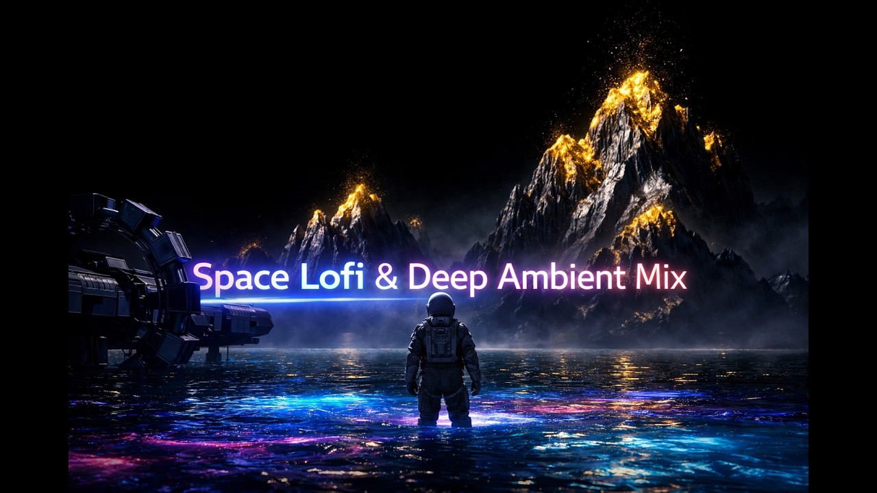 Cosmic Focus Station 🚀 Deep Space Concentration Cinematic Ambiental Mix [chill lofi] OLED 4k