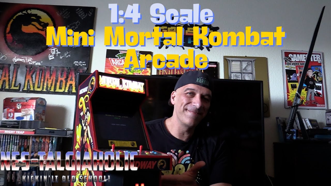 Custom 1:4 Scale Mini Mortal Kombat Arcade Review