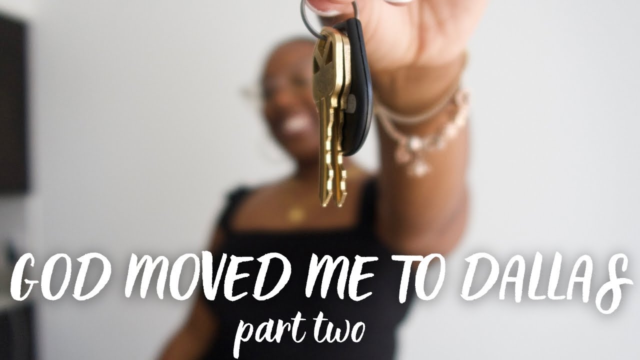 MOVING TO DALLAS VLOG | driving from MI to TX, moving into my apartment, home shopping