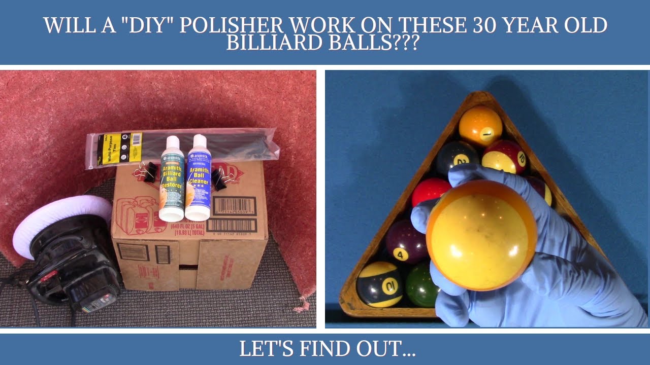 How to polish billiard balls with a DIY polisher.  Do they actually work?