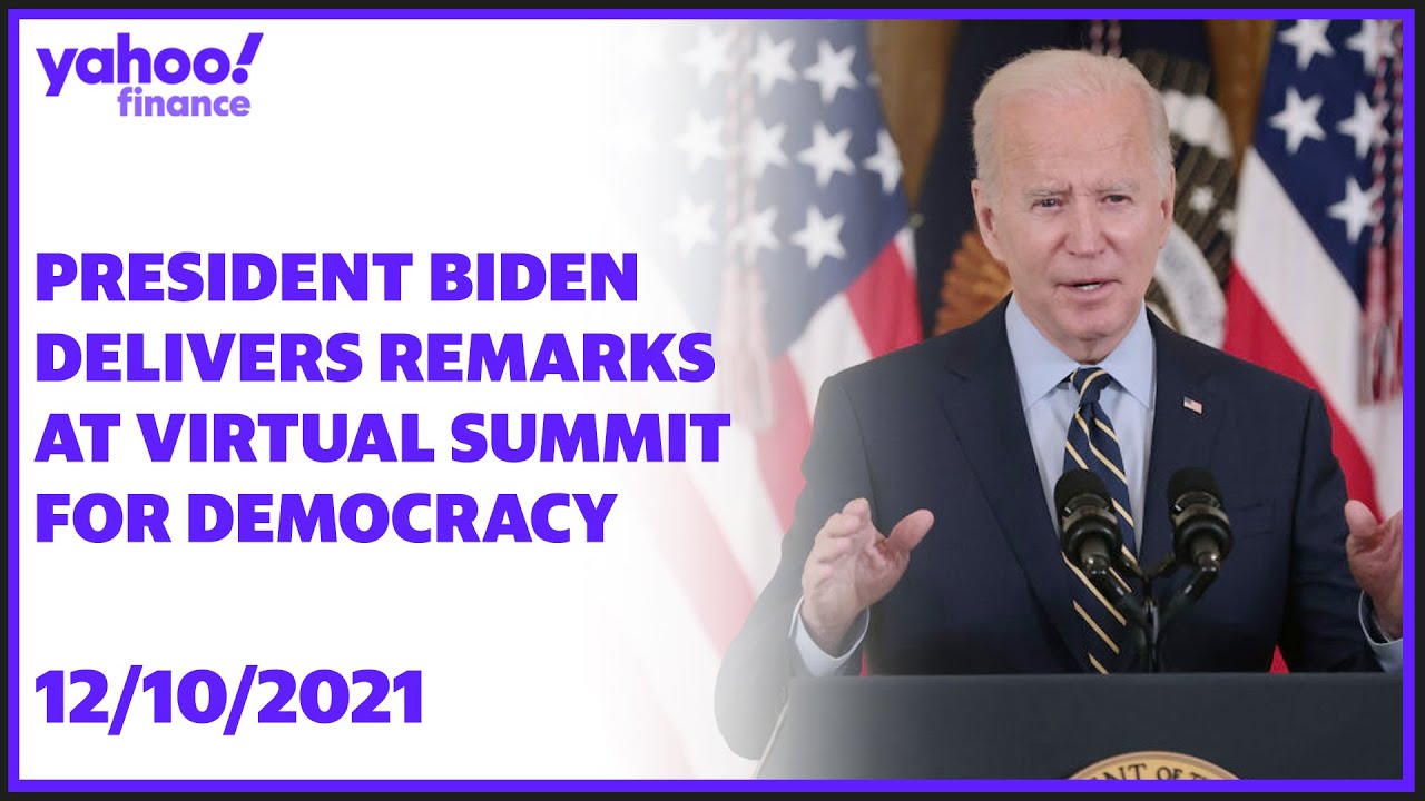 President Biden delivers remarks Virtual Summit for Democracy