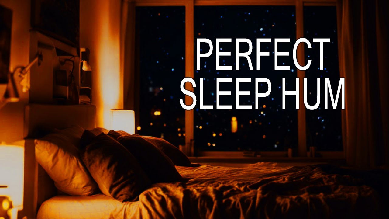 PERFECT LOW HUM FOR HYPNOTIC SLEEP [8 Hours - Dark Screen]  Soothing Low Frequency Hum for Sleep