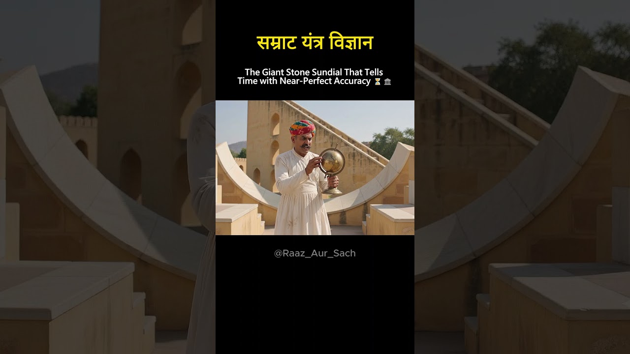 How Can Jantar Mantar Tell Time with 2-Second Accuracy? 😳 #Jantar Mantar #shorts