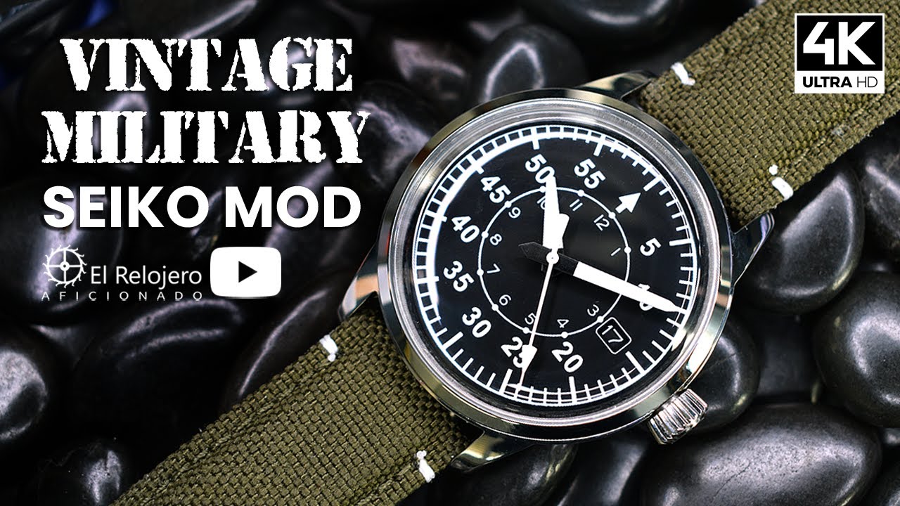 Seiko Mod - Reloj militar económico - No lo compres, móntalo - DIY