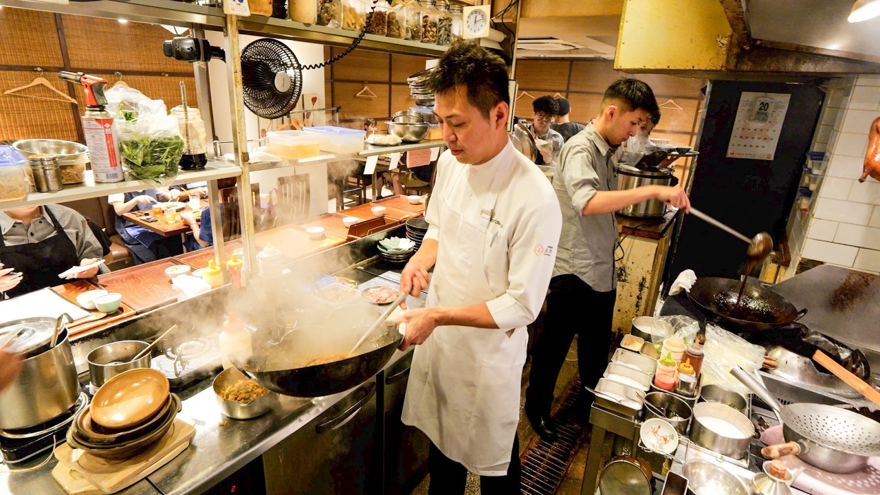 開店前から大行列→１０分で２５人前を提供。大量注文をさばく熟練の中華職人がスゴい丨Amazing Wok Skills in Japan