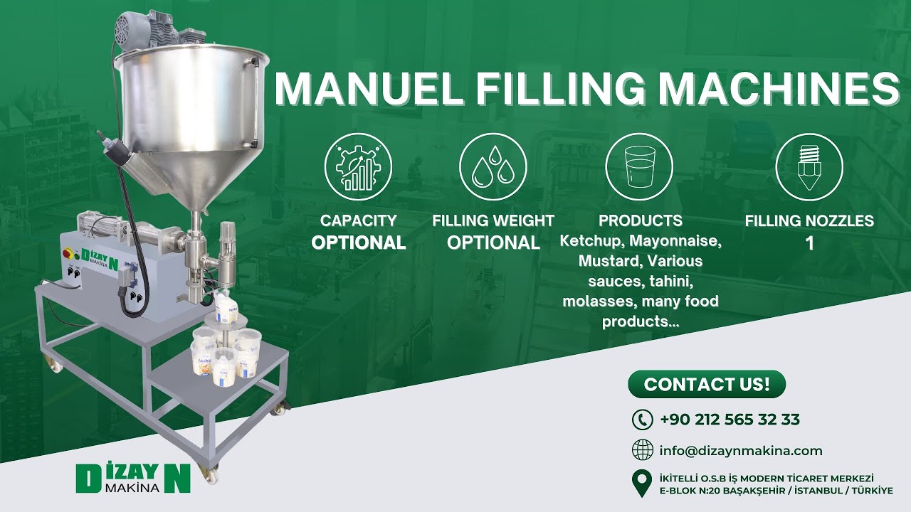 Manual Filling Machines - Dizayn Makina