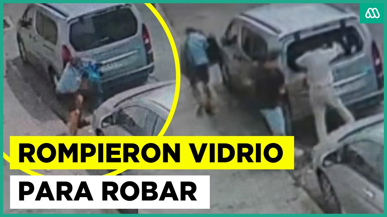 Delincuentes rompieron vidrio de furgon para robar en Valparaíso