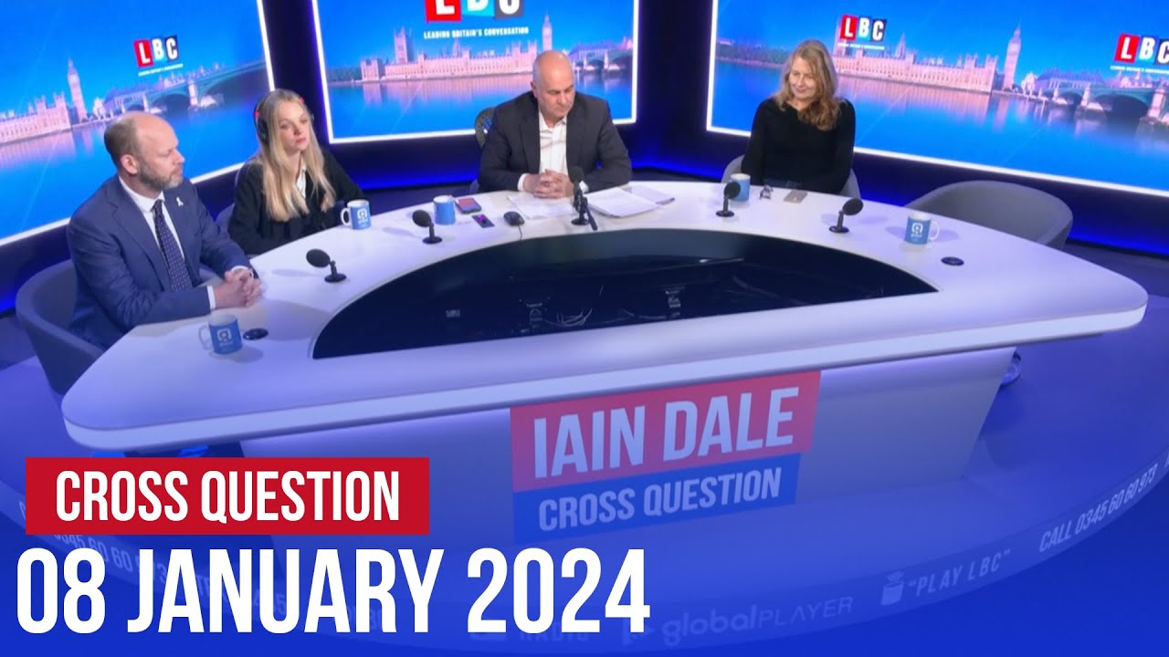 Iain Dale hosts Cross Question 08/01 | Watch Again
