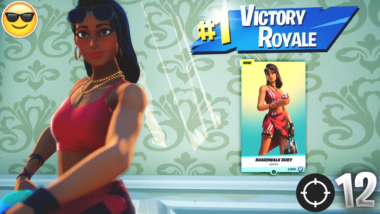 12 Kill Trio Win With The NEW Boardwalk Ruby Gameplay In Fortnite Battle Royale (Season 7)