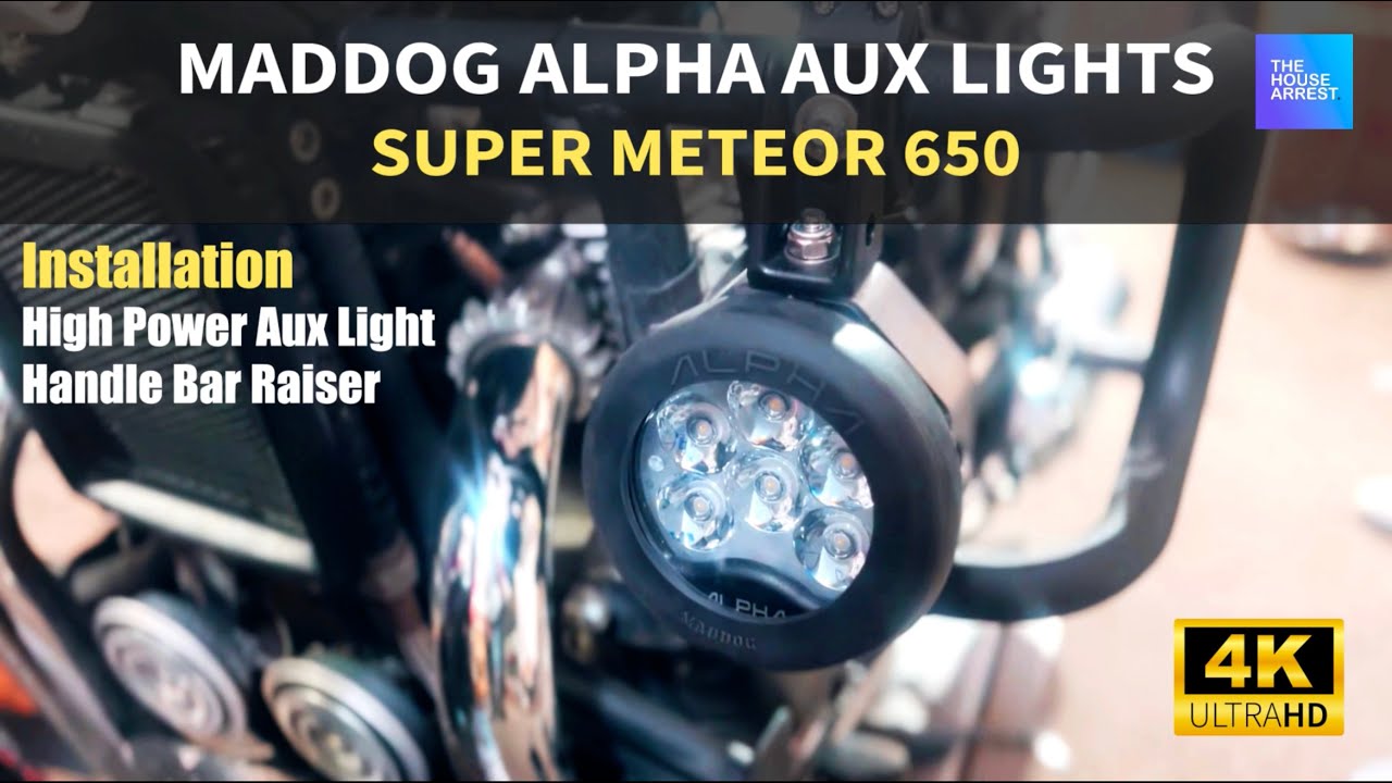 Maddog Alpha Lights on Super Meteor 650 - You Wouldn't Believe!