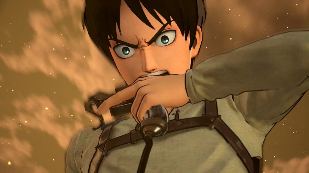 Attack on Titan (PS4): Eren Yeager (Transformation) Gameplay (進撃の巨人) (1080p)