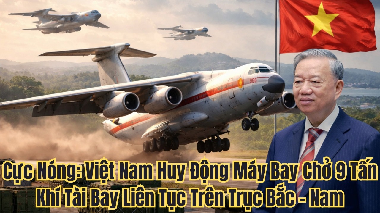 Cực Nóng: Việt Nam Huy Động Máy Bay Chở 9 Tấn Khí Tài Bay Liên Tục Trên Trục Bắc – Nam