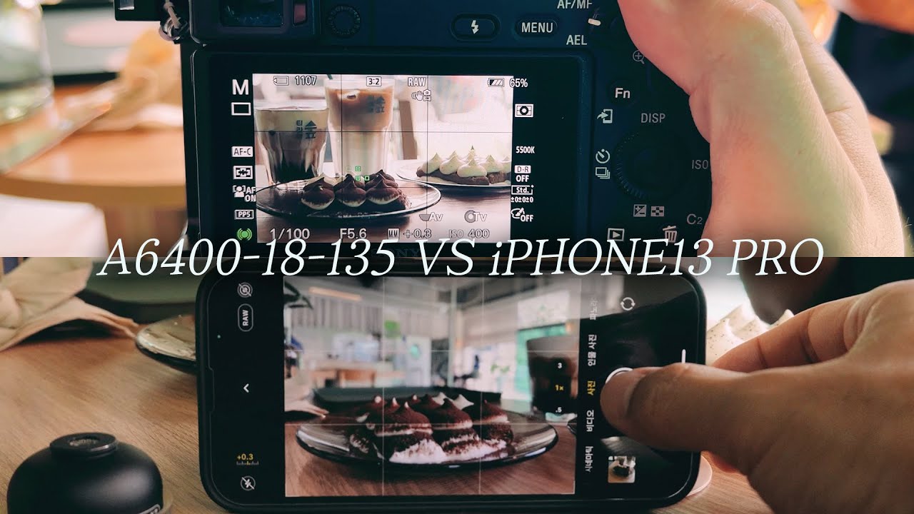 a6400+18-135 VS iphone13 pro 카페에서 감성 사진 대결