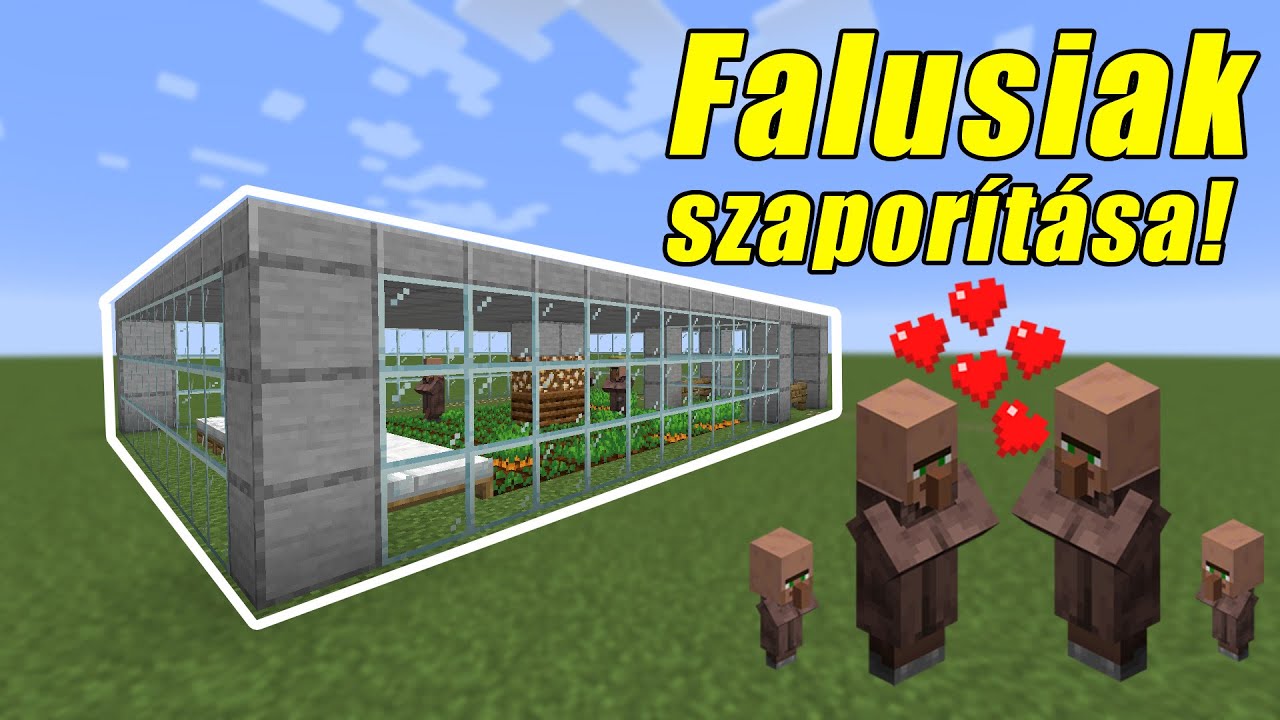 Falusiak szapor&iacute;t&aacute;sa! | Minecraft Tutorial Magyarul | 1.16.3 Java