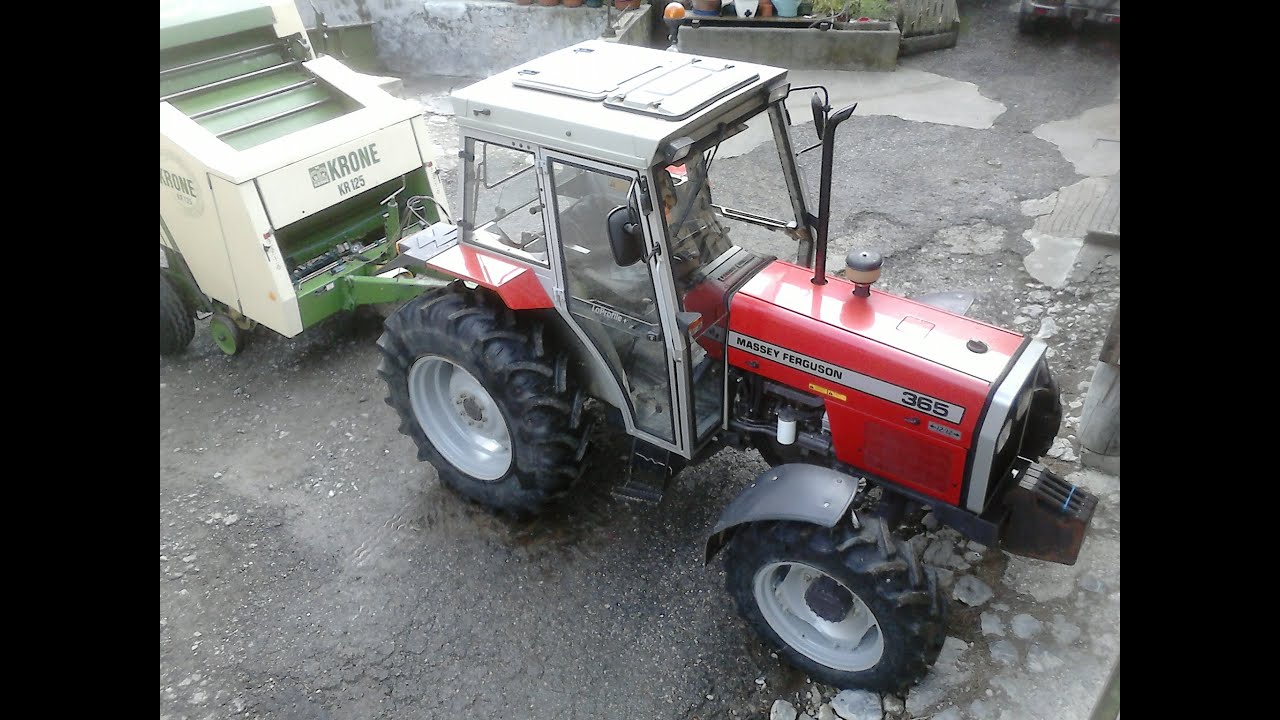 Présentation massey ferguson 365 et rond-balleur krone kr 125