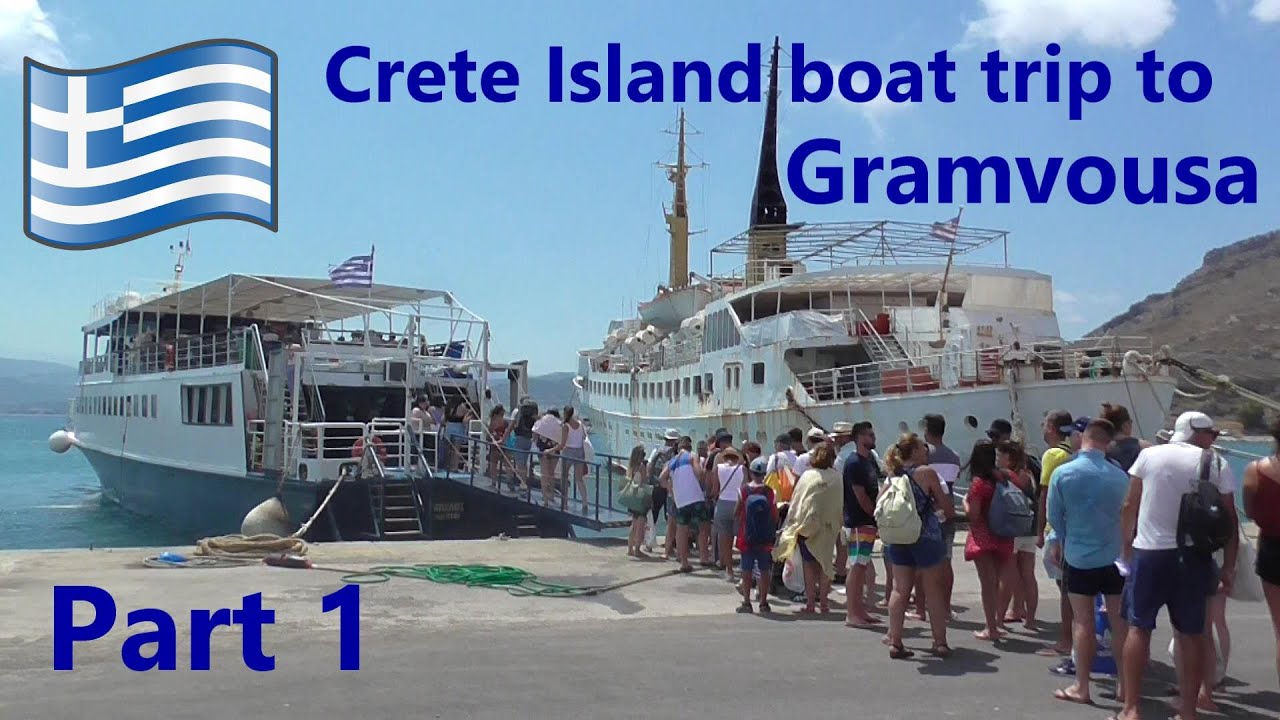 Crete ferry trip - Boat to Gramvousa islands - Part 1: Kissamos to Imeri Gramvousa