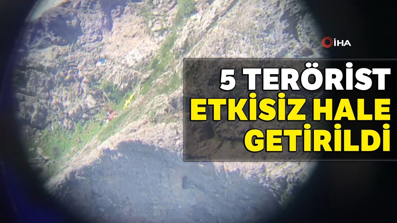 Tunceli’de 5 Terörist Etkisiz Hale Getirildi