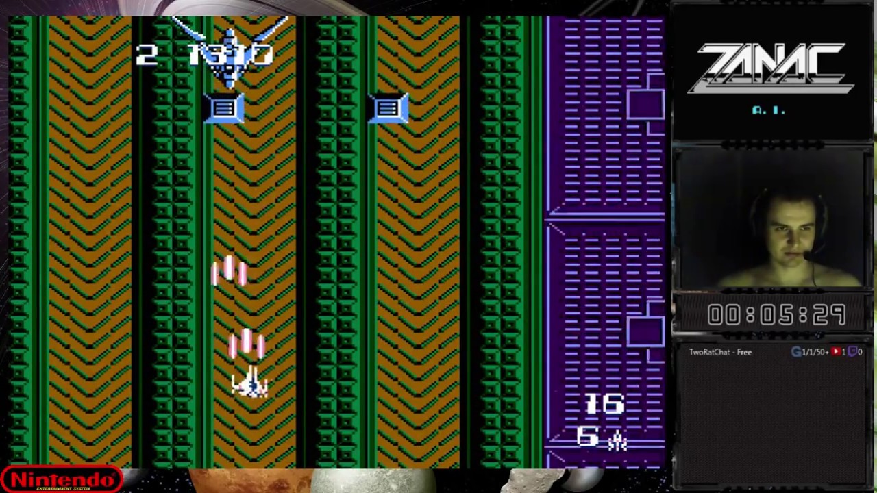 Zanac прохождение 100% | Игра на (Dendy, Nes, Famicom, 8 bit) 1986. Live cтрим HD [RUS] Compile #1
