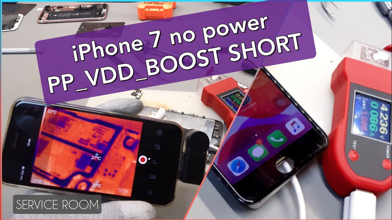 iPhone 7 no power. PP_VDD_BOOST SHORT.  Не включается Короткое Замыкание . Ремонт iPhone 7.