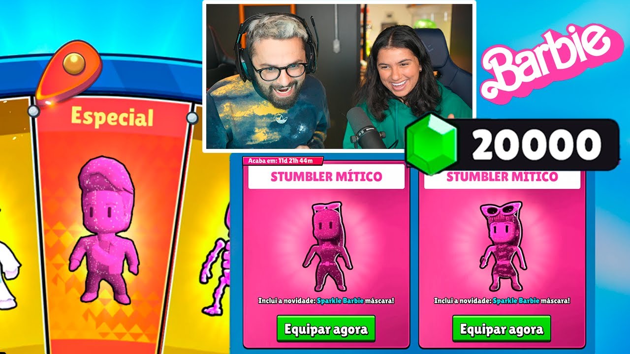 Não vou parar até PEGAR TODAS AS BARBIES do Stumble Guys🎁