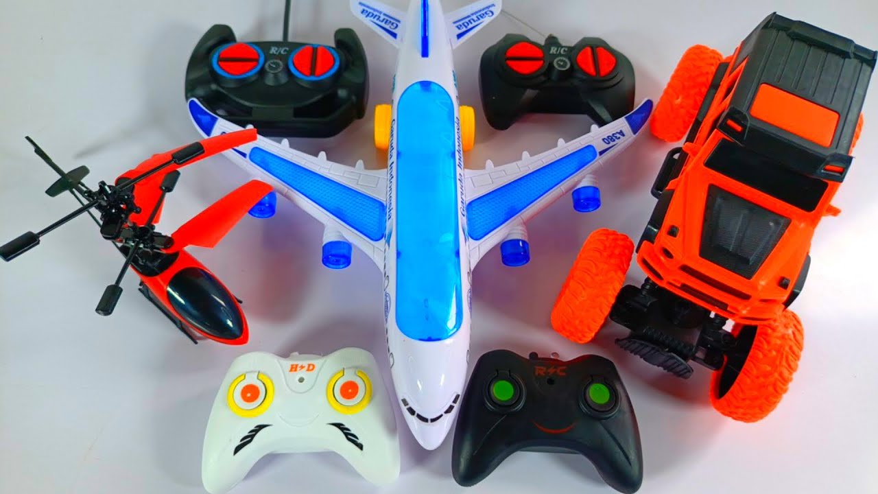 RC Toy Adventure Unboxing with Massive Helicopter and Retro City Fleet