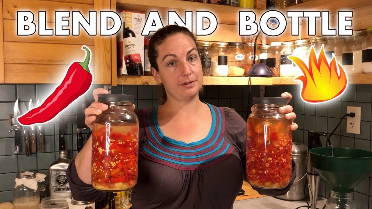 🌶️🌶️ Смешивание, розлив и подкисление - БОНУС - обезвоженный ферментированный острый соус 🌶️🌶️