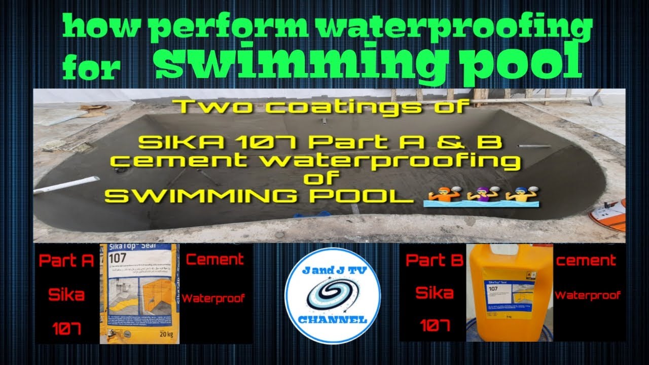 HOW TO DO SWIMMING POOL WATERPROOFING [ by SIKA 107 A & B ]J and J Mix