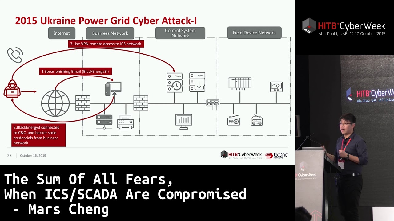 #HITBCyberWeek D2T2 - The Sum Of All Fears, When ICS/SCADA Are Compromised - Mars Cheng