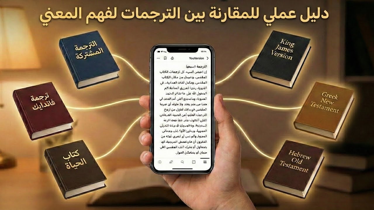 شرح كيفية تنزيل وإستخدام تطبيق Youversion لدراسة الكتاب المقدس من خلال الترجمات  