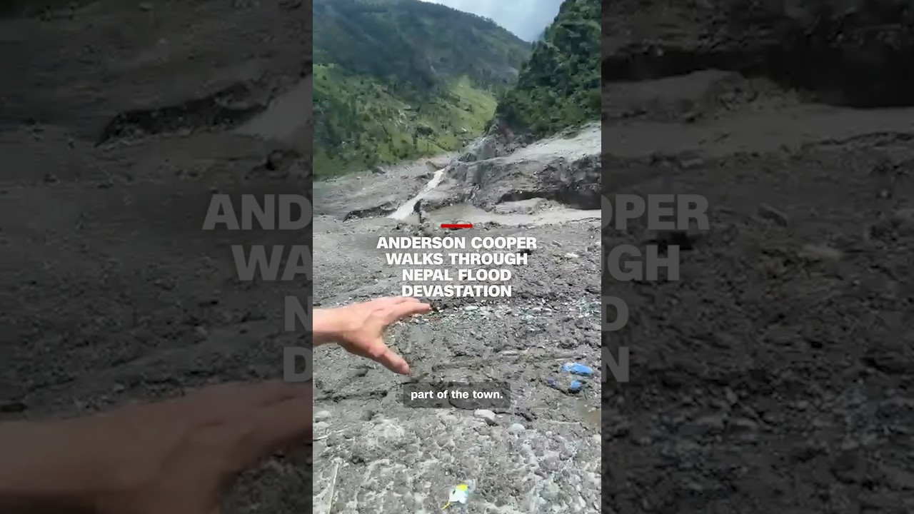 Anderson Cooper walks through Nepal flood devastation