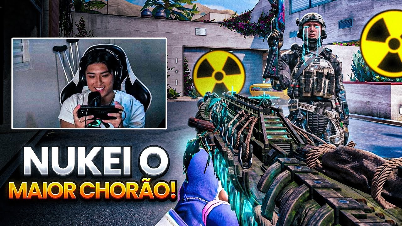PEGUEI NUKE NO PLAYER MAIS CHORÃO DO COD MOBILE! (Justiceiro)