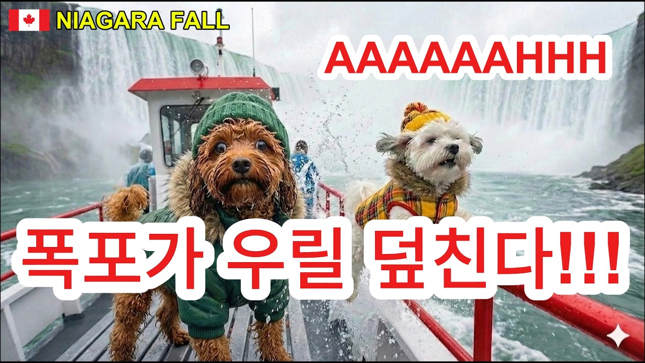 록키산맥에 나타난 사고뭉치 남매! 거대한 오리와 사생결단 결투!( Two Puppies Traveling the World)